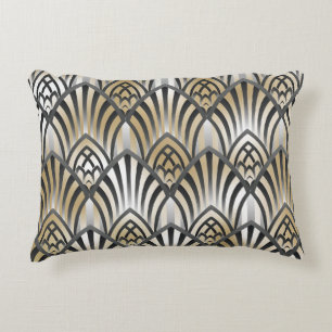 Vintage Barock: Ornamentales nahtloses Muster Dekokissen