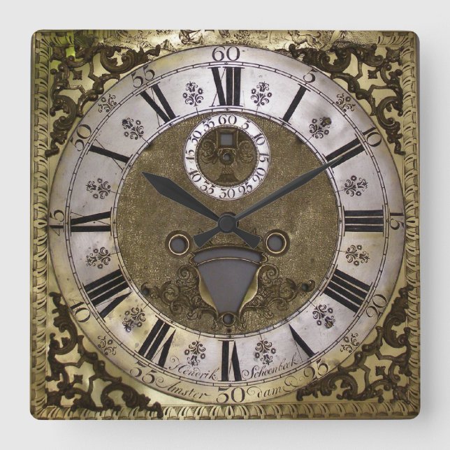 Vintage barocke Uhr (Vorderseite)