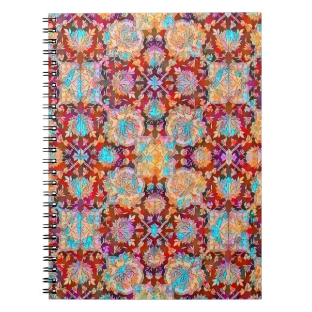 Vintage Barockfarben-SpiralNotebook Notizblock (Vorderseite)