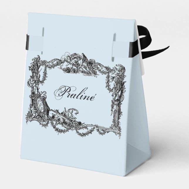 Vintage – Baroque – Praliné – Pralinen Geschenkschachtel (Rückseite)