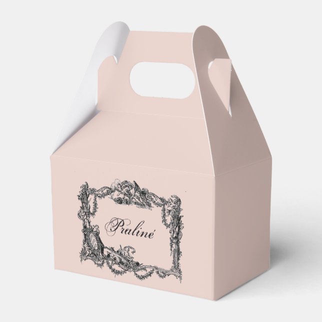 Vintage – Baroque – Shabby chic – Pralinen Geschenkschachtel (Vorderseite)