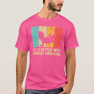 Vintage Bartagame für Männer Frauen Kinder Reptil T-Shirt