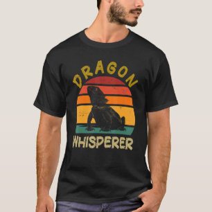 Vintage-Bartagamen-Flüsterer-Sonnenuntergang-Echse T-Shirt