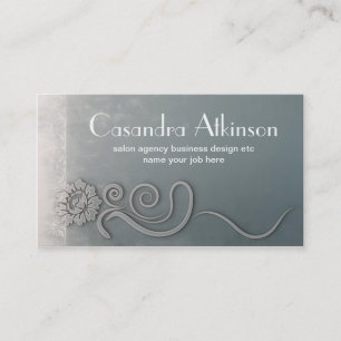 Vintage Bas Relief Blumenwall Beton Kunst Visitenkarte