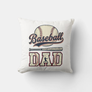Vintage Baseball Dad Vektor-Shirt Design_1 Kissen
