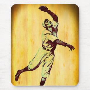 Vintage-Baseball-Fänger-Mauspad Mousepad