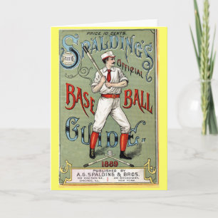 Vintage-Baseball-Führer Karte