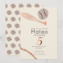 Vintage-Baseball-Geburtstagsfeier