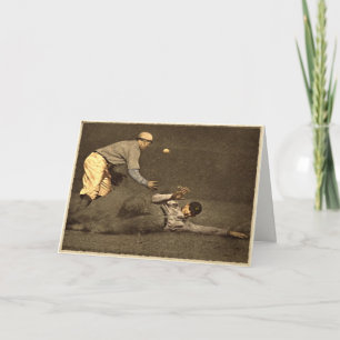 Vintage Baseball-Gruß-Karte Karte