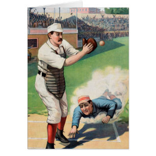Vintage Baseball-Illustration