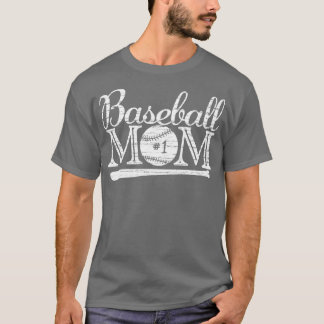 Vintage Baseball-Mama 1 Favoritenspieler Größter L T-Shirt