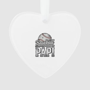Vintage Baseball Papi abgenutztes Dad-Shirt-Design Ornament