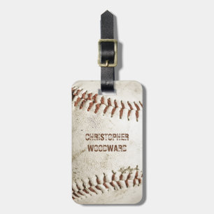 Vintage-Baseball-Personalized Gepäckanhänger