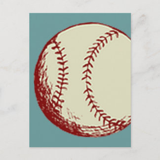 Vintage Baseball Postkarte