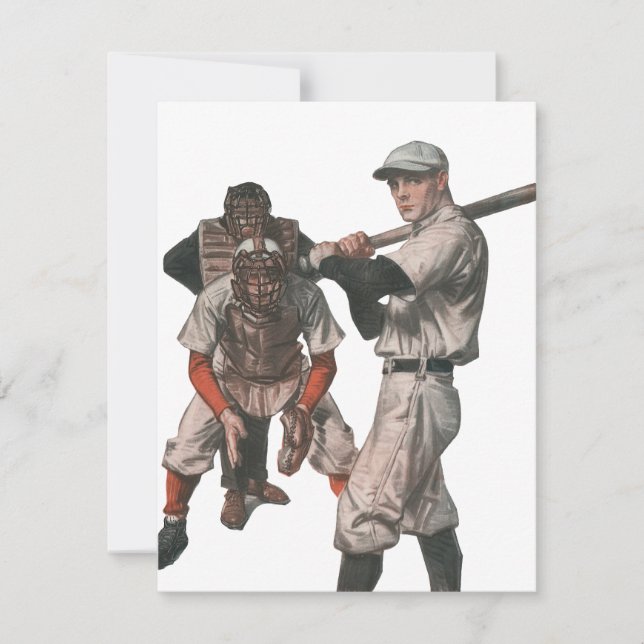 Vintage Baseball-Spieler (Vorderseite)