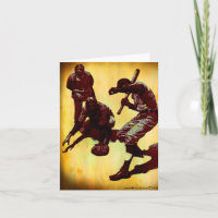 Vintage Baseball-Spieler-Note-Karte