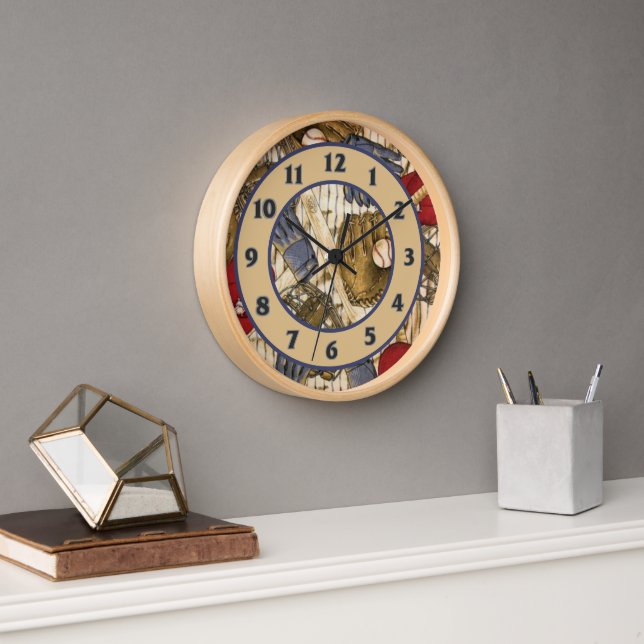 Vintage Baseball Uhr (Büro)