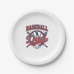 Vintage-Baseball-Vater-Shirt-Design_1 Pappteller