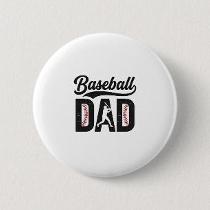 Vintage Baseball-Vater-T-Shirt-Design_1 Button