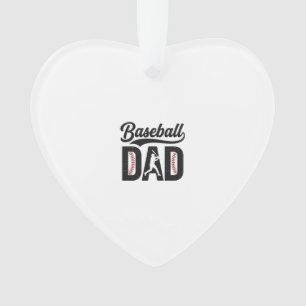 Vintage Baseball-Vater-T-Shirt-Design_1 Ornament