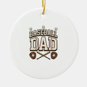Vintage Baseball Vater Tag des Vaters Keramik Ornament