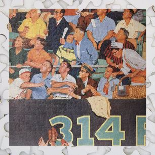 Vintage Baseballfans beim Spiel