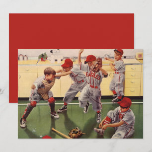 Vintage-Baseballmannschaft, Jungen raufen