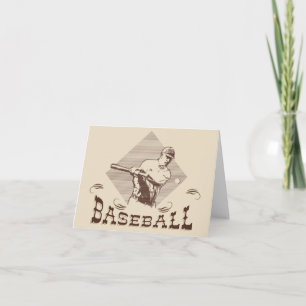 Vintage Baseballnotecards Karte