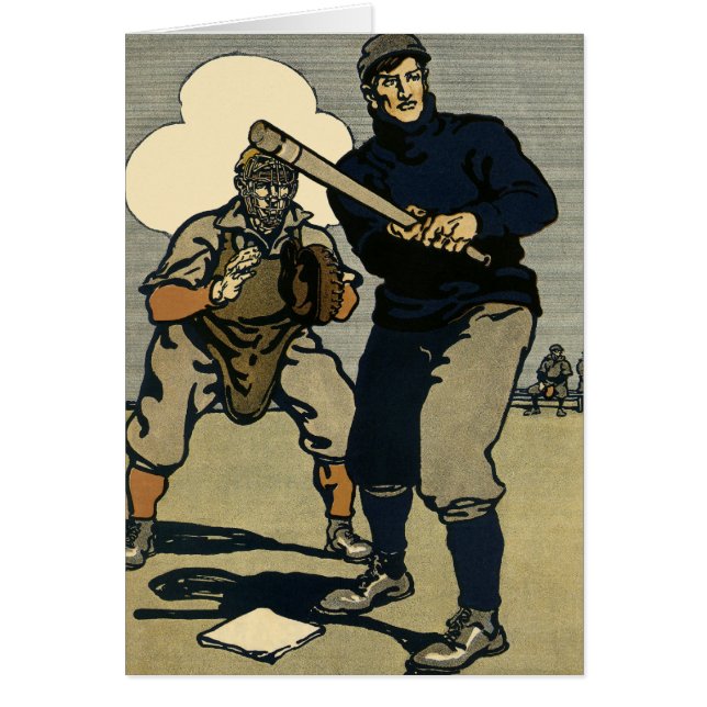 Vintage Baseballspieler, Stilkunst (Vorne)