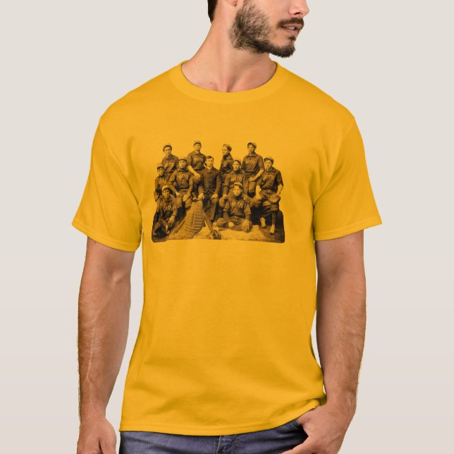 Vintage Baseballteams-Fotografie T-Shirt (Vorderseite)
