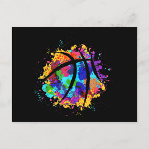 Vintage-Basketball-Grafikdesign  Cooles Basketball Postkarte