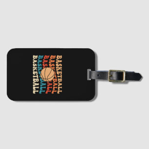 Vintage Basketball Retro Sporttypografie Gepäckanhänger