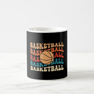 Vintage Basketball-Typografie Retro-Sportdesign Kaffeetasse