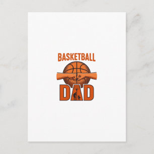 Vintage Basketball-Vater-Gravur-Shirt-Design_1 Postkarte