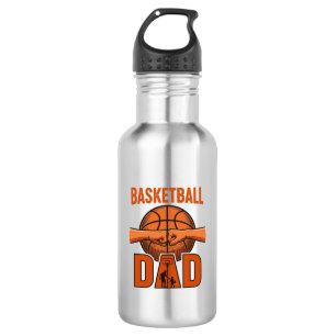 Vintage Basketball-Vater-Shirt-Design_1 Edelstahlflasche