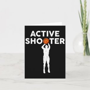 Vintage-Basketballspieler aktiver Schütze Basketba Karte