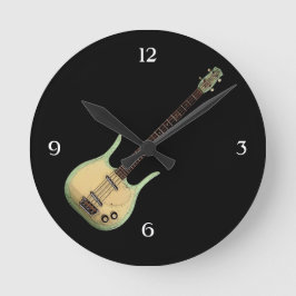 Vintage Bassmauer-Uhr Runde Wanduhr