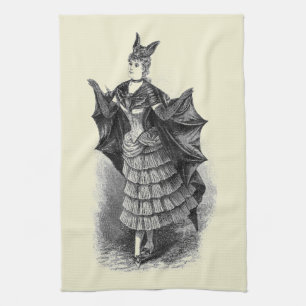Vintage Bat Lady Küchentuch