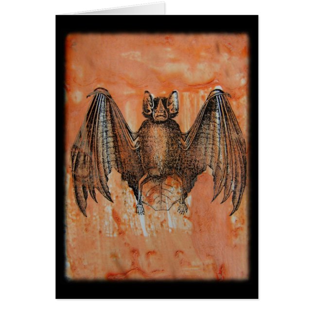Vintage Bat-Mixed-Medien (Vorne)