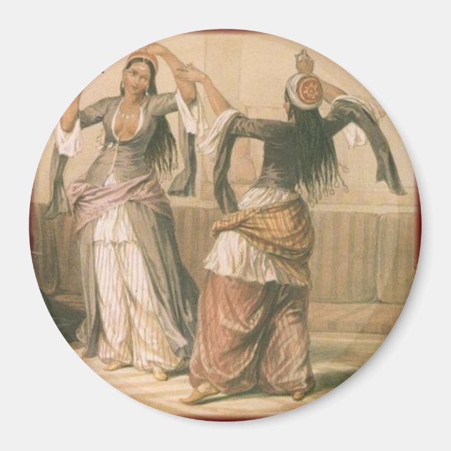 "Vintage Bauchfanatiker" Magnet (Vorne)