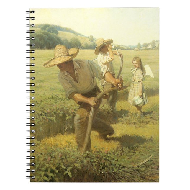 Vintage Bauer, Zurück in den landwirtschaftlichen  Notizblock (Vorderseite)