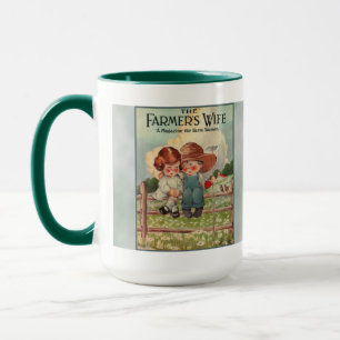 Vintage-Bauersfrau-Tasse Tasse