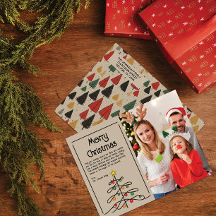 Vintage Bäume Charm: Frohe Weihnachten Foto