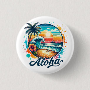 Vintage Beach Aloha Sublimierung-94953 Button
