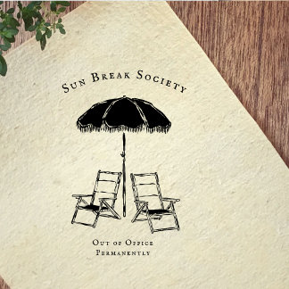 Vintage Beach Chairs | Coastal Lifestyle Branding Gummistempel