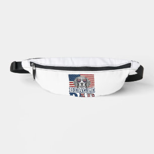 Vintage-Beagle-Vater-patriotisches-Hunde-Shirt-Des Bauchtasche