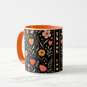 Vintage Beautiful Floral Populäre Sammlung Tasse