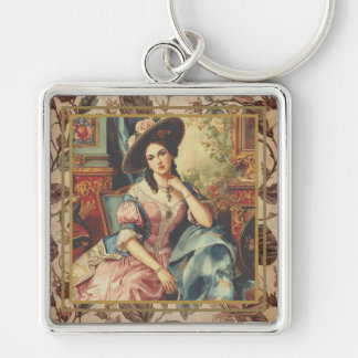 Vintage,Beautiful noblewoman from the past Keychai Schlüsselanhänger