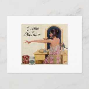 Vintage Beauty-Werbekarten Postkarte