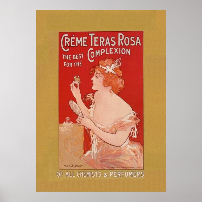 Vintage Beauty-Werbung Poster (Vorne)